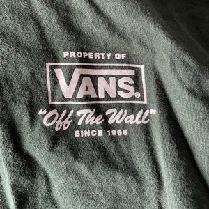 Mens dark green Vans short sleeve T shirt